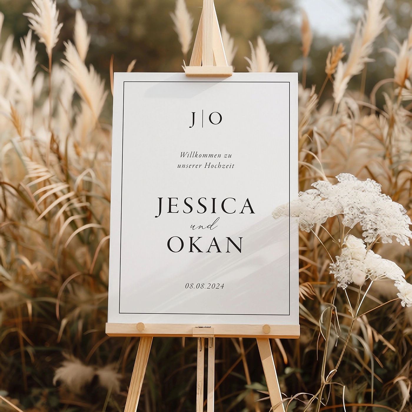 Elegante Willkommensschilder extragroß