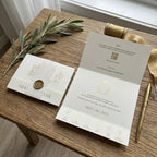 Pocket – Elegante Hochzeitseinladung mit Heißfolienprägung