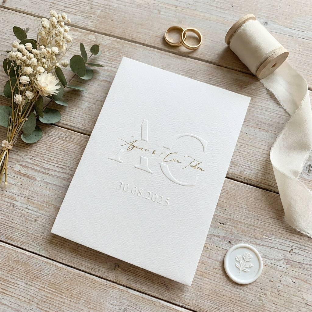 Einladung mit Gold- und Blindprägung „Royal Press“