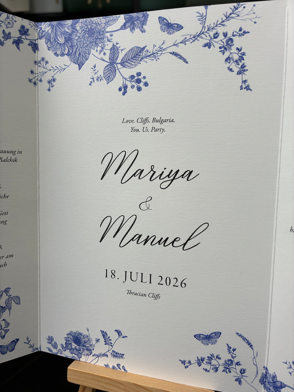 Einladung "Sommergarden" | Altarfalzkarte