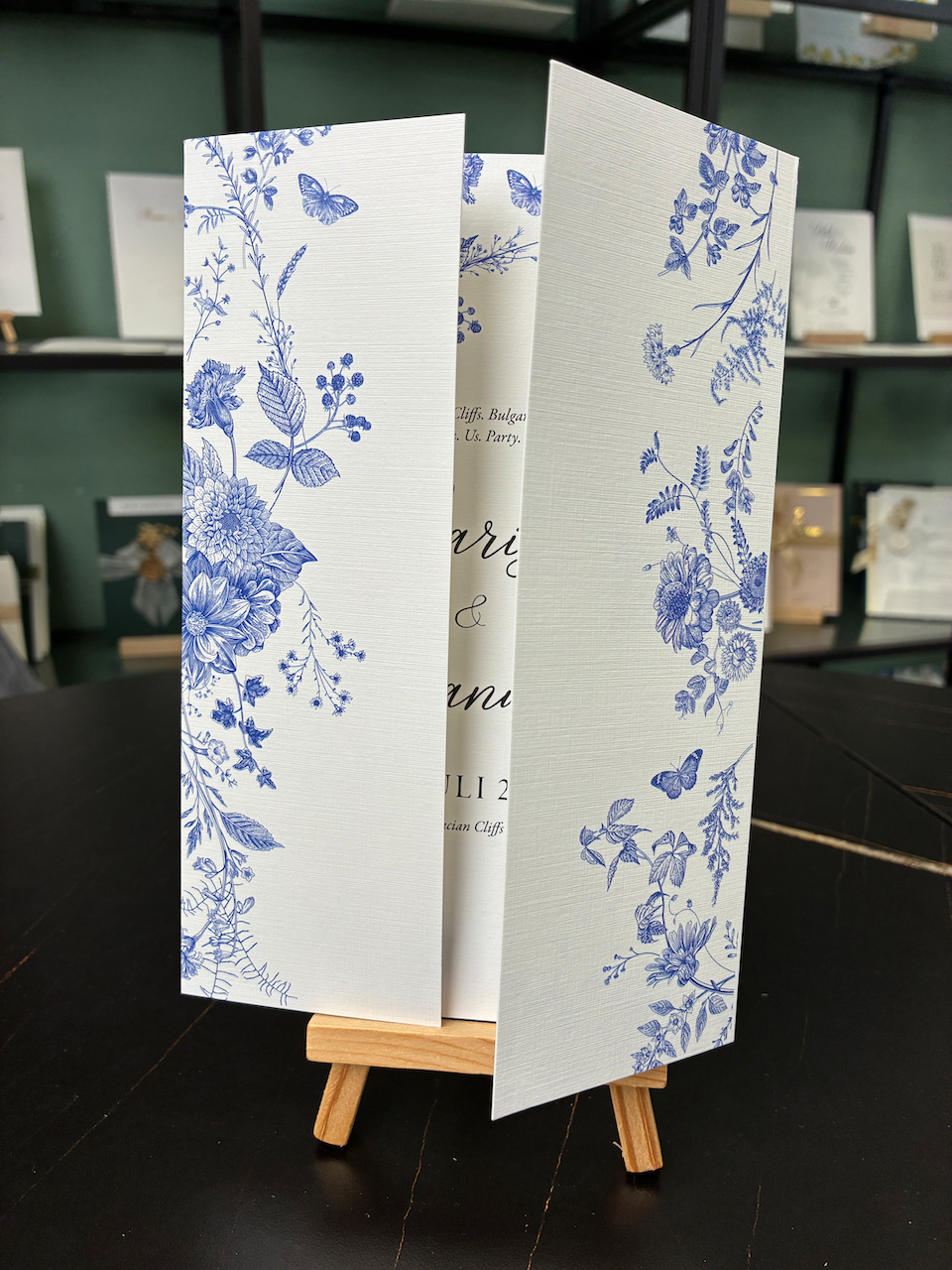 Einladung "Sommergarden" | Altarfalzkarte