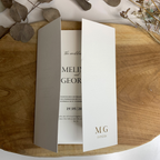 Einladung „Altarfalzkarte - Linen Lace"