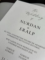 Hochwertige Einladungskarte | Edles Leinenpapier mit Wachssiegel