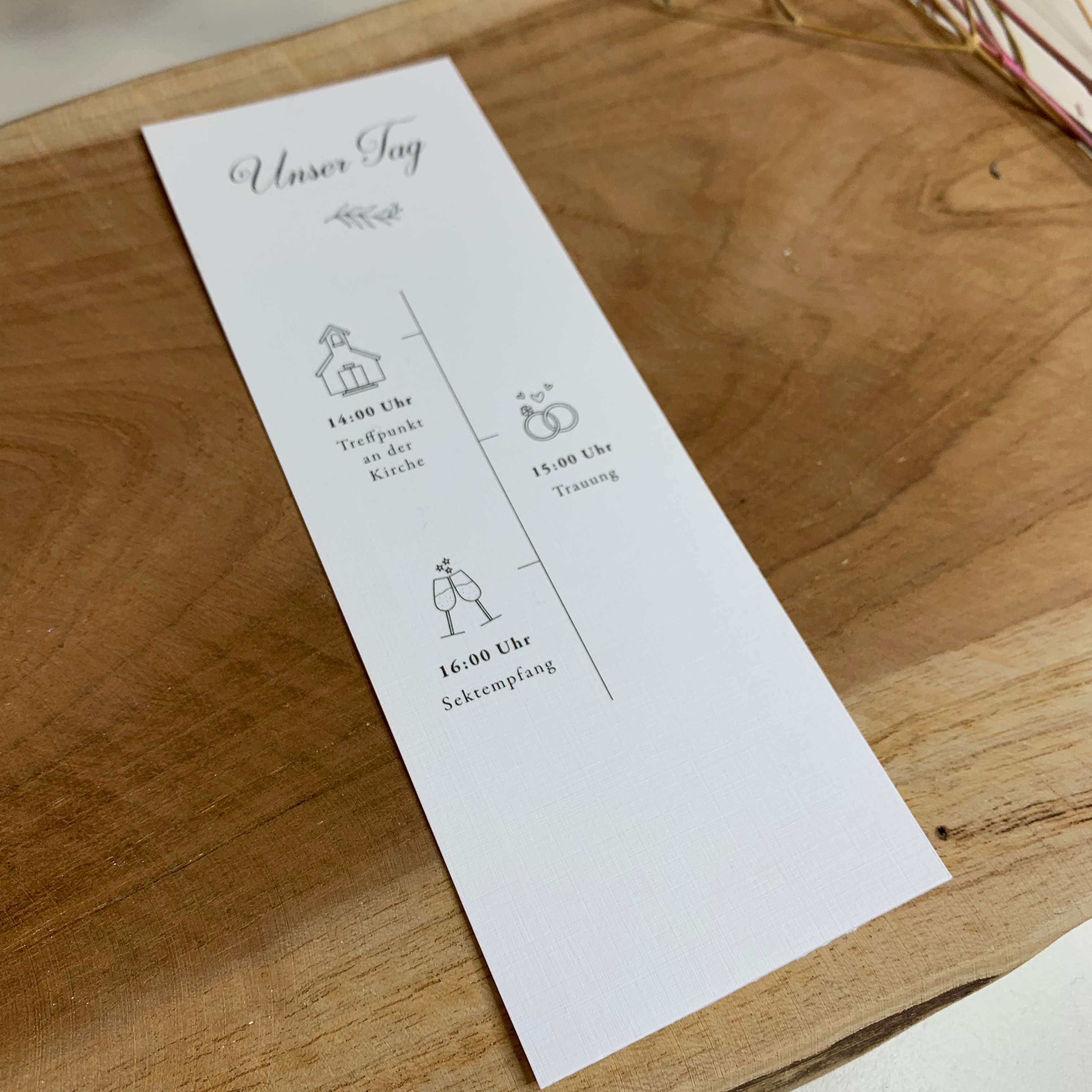 Infokarte zur Hochzeitseinladung | Zusatzkarte