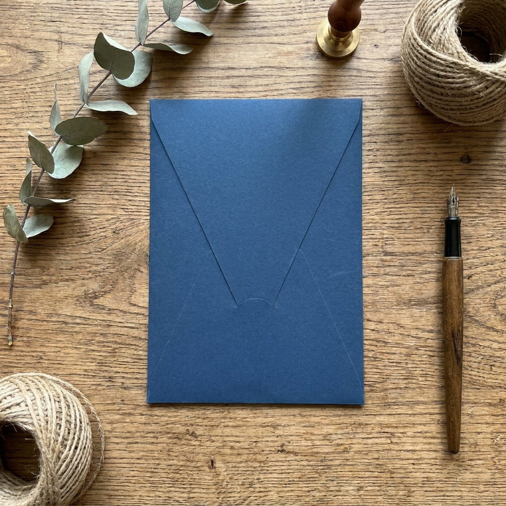 Kuvert | Blau | 14×20 cm | Hochwertig Spitz