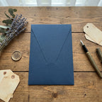 Kuvert | Blau | 14×20 cm | Hochwertig Spitz