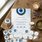 Sticker Sünnet | Individuell gestaltet "Aquarell Blue"