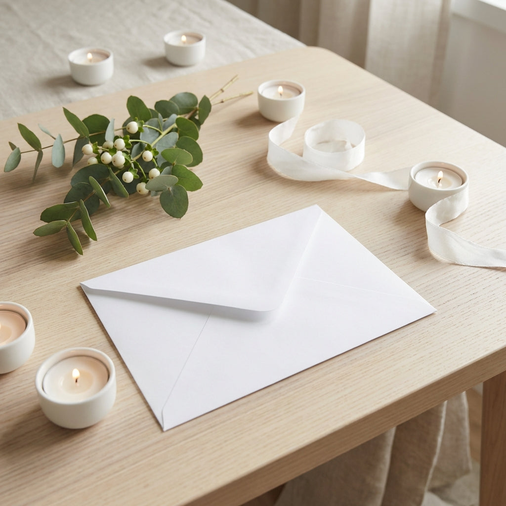 Hochwertige Einladungskarte | Edles Leinenpapier "Sünnet Prestige"