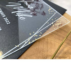 Transparente Acrylglas Einladungskarte | "Prestige Acrylic Invitation"