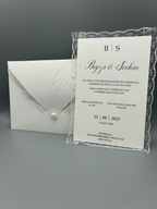 Hochzeitseinladung "Lace & Love"