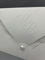 Hochzeitseinladung "Lace & Love"