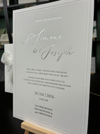 luxe minimal invitation