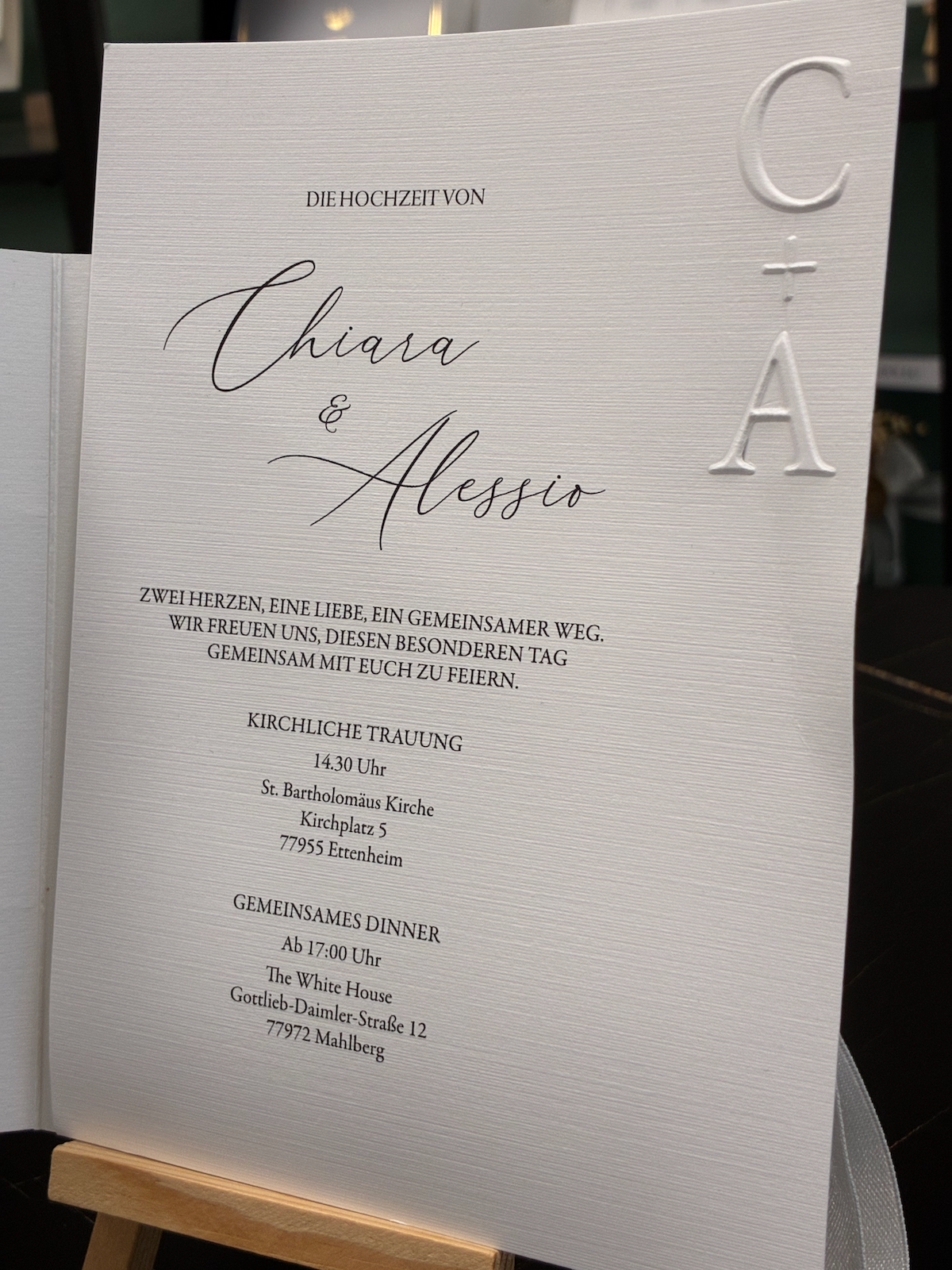 Hochzeitseinladung "The Platinum"