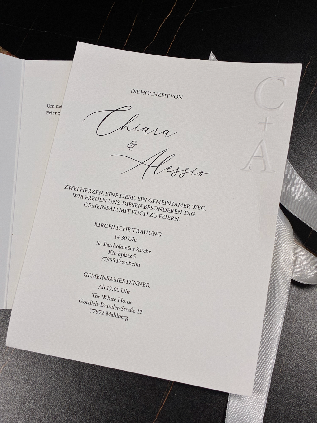 Hochzeitseinladung "The Platinum"