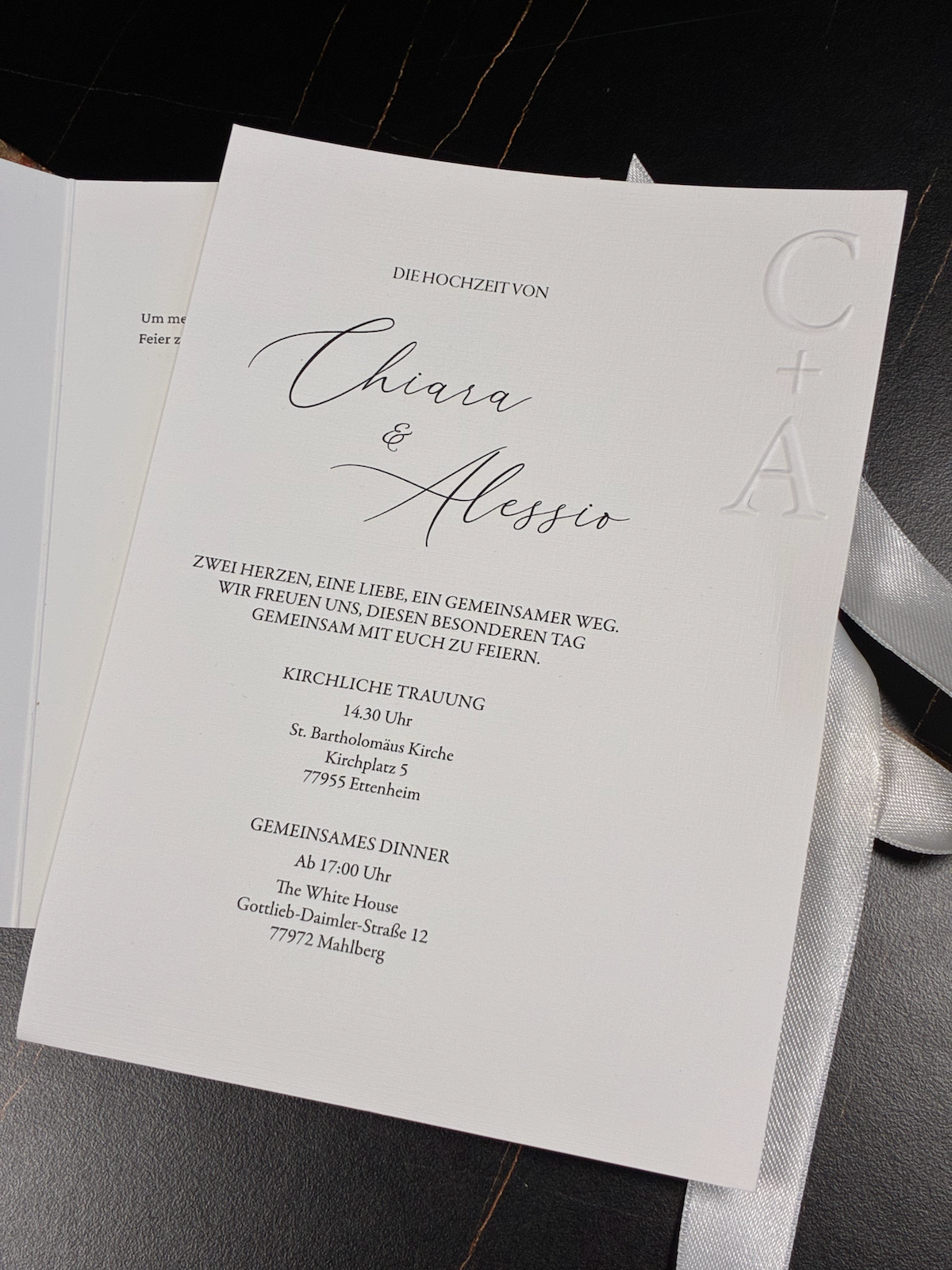 Hochzeitseinladung "The Platinum"