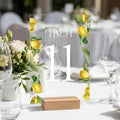 Tischnummern aus Acrylglas | Individuell gestaltet für Hochzeit "Lemon"